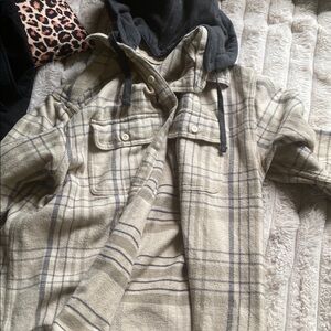 Plaid Hooded Jacket